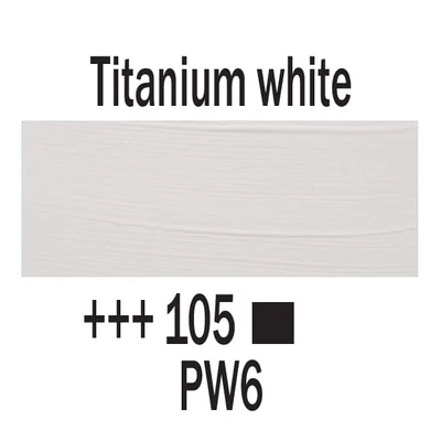 Akrylová farba Talens Amsterdam, 600 ml - 105, titanium white