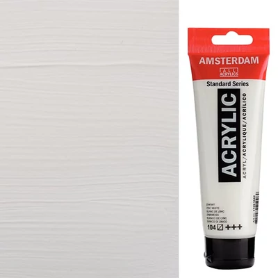 Akrylová farba Talens Amsterdam, 120 ml - 104, zinc white