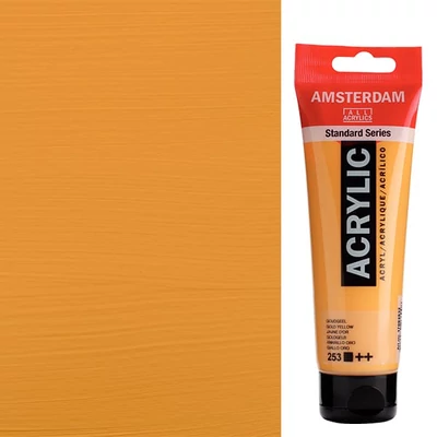 Akrylová farba Talens Amsterdam, 120 ml - 253, gold yellow