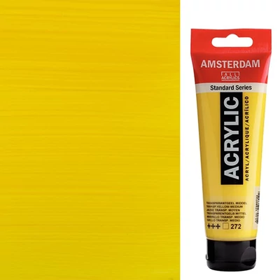 Akrylová farba Talens Amsterdam, 120 ml - 272, transparent yellow medium