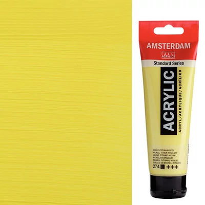 Akrylová farba Talens Amsterdam, 120 ml - 274, nickel titanium yellow