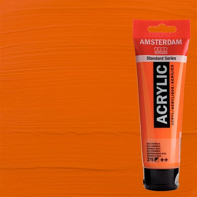 Akrylová farba Talens Amsterdam, 120 ml - 276, azo orange