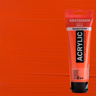 Akrylová farba Talens Amsterdam, 120 ml - 311, vermilion