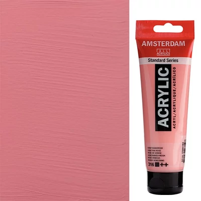 Akrylová farba Talens Amsterdam, 120 ml - 316, venetian rose