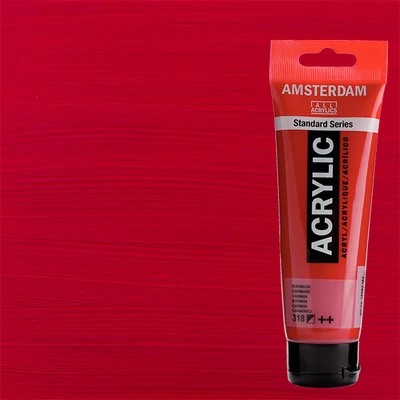 Akrylová farba Talens Amsterdam, 120 ml - 318, carmine