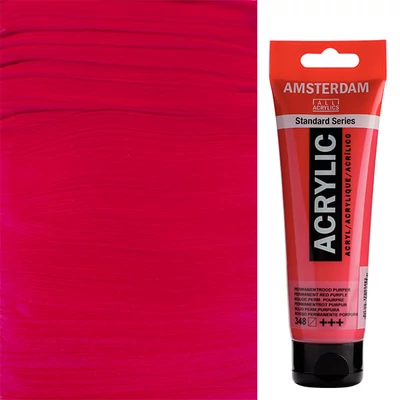 Akrylová farba Talens Amsterdam, 120 ml - 348, permanent red purple
