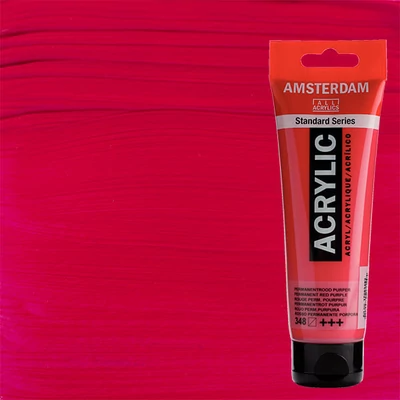 Akrylová farba Talens Amsterdam, 120 ml - 348, permanent red purple