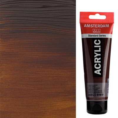 Akrylová farba Talens Amsterdam, 120 ml - 409, burnt umber