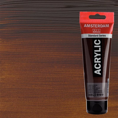 Akrylová farba Talens Amsterdam, 120 ml - 409, burnt umber