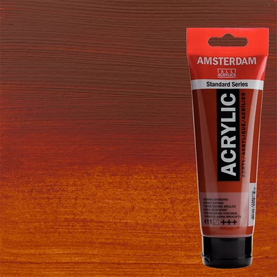 Akrylová farba Talens Amsterdam, 120 ml - 411, burnt sienna