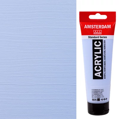 Akrylová farba Talens Amsterdam, 120 ml - 505, ultramarine light