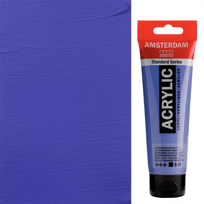 Akrylová farba Talens Amsterdam, 120 ml - 519, ultramarine violet light