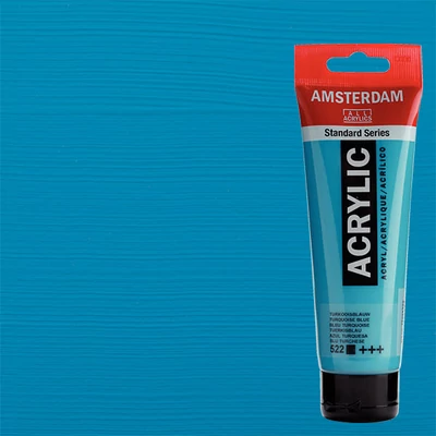 Akrylová farba Talens Amsterdam, 120 ml - 522, turquoise blue