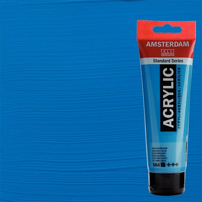 Akrylová farba Talens Amsterdam, 120 ml - 564, brilliant blue