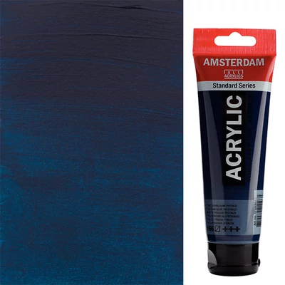Akrylová farba Talens Amsterdam, 120 ml - 566, prussian blue (phthalo)