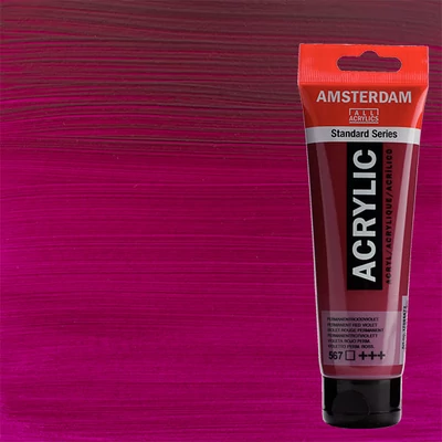 Akrylová farba Talens Amsterdam, 120 ml - 567, permanent red violet