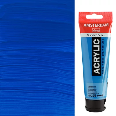 Akrylová farba Talens Amsterdam, 120 ml - 572, primary cyan