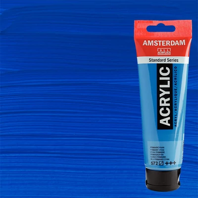 Akrylová farba Talens Amsterdam, 120 ml - 572, primary cyan