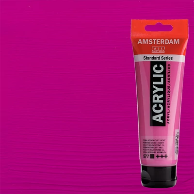Akrylová farba Talens Amsterdam, 120 ml - 577, permanent red violet light