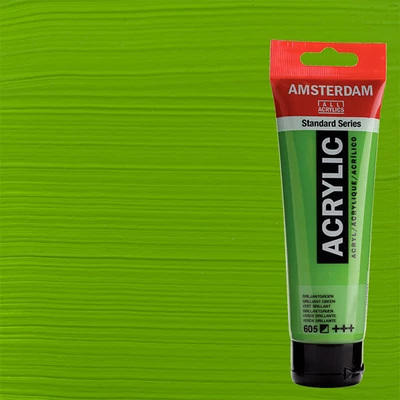 Akrylová farba Talens Amsterdam, 120 ml - 605, brilliant green