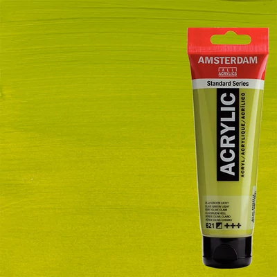 Akrylová farba Talens Amsterdam, 120 ml - 621, olive green light