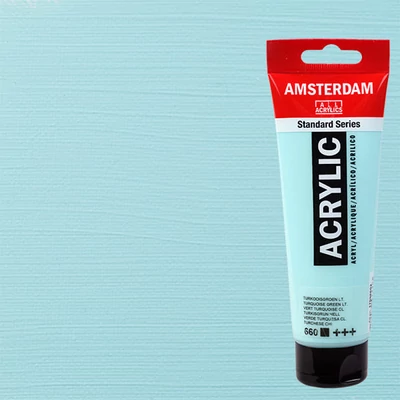 Akrylová farba Talens Amsterdam, 120 ml - 660, turquoise green light
