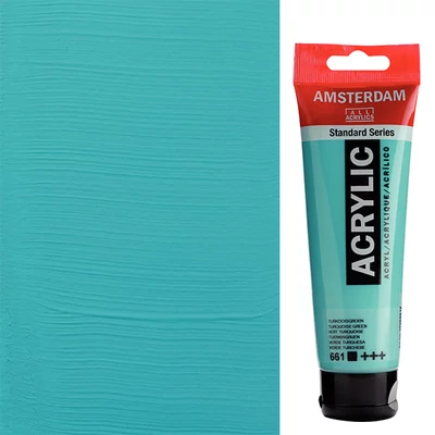 Akrylová farba Talens Amsterdam, 120 ml - 661, turquoise green