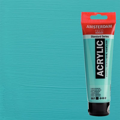 Akrylová farba Talens Amsterdam, 120 ml - 661, turquoise green