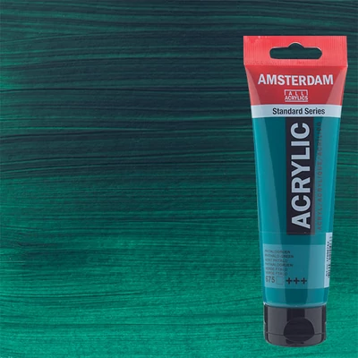 Akrylová farba Talens Amsterdam, 120 ml - 675, phthalo green