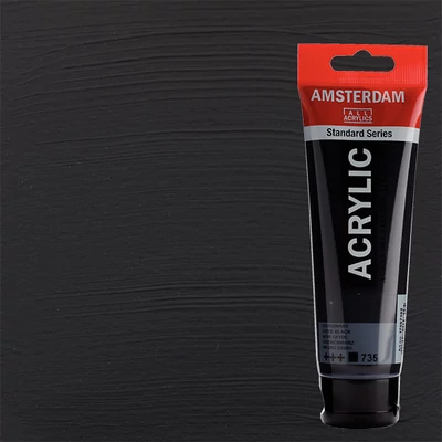 Akrylová farba Talens Amsterdam, 120 ml - 735, oxide black