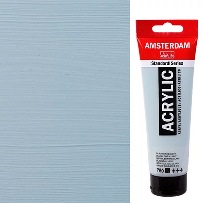 Akrylová farba Talens Amsterdam, 120 ml - 750, bluish grey light