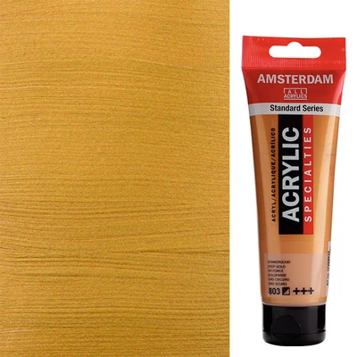 Akrylová farba Talens Amsterdam, 120 ml - 803, deep gold