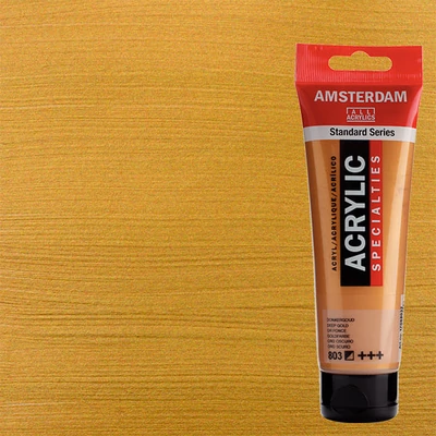 Akrylová farba Talens Amsterdam, 120 ml - 803, deep gold