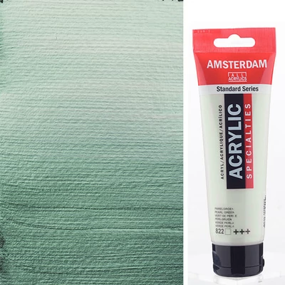 Akrylová farba Talens Amsterdam, 120 ml - 822, pearl green