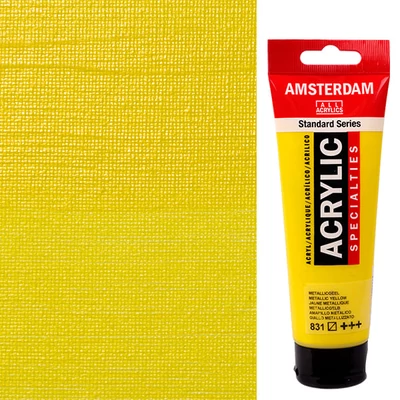 Akrylová farba Talens Amsterdam, 120 ml - 831, metallic yellow