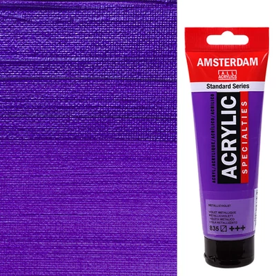 Akrylová farba Talens Amsterdam, 120 ml - 835, metallic violet