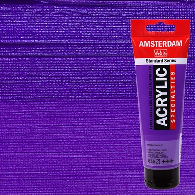 Akrylová farba Talens Amsterdam, 120 ml - 835, metallic violet