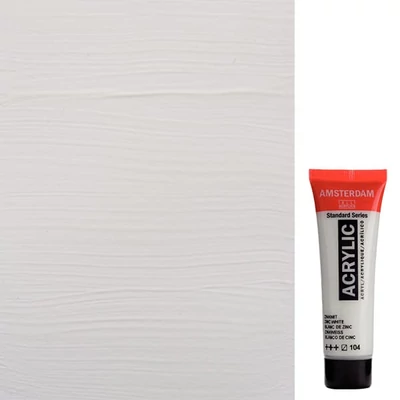 Akrylová farba Talens Amsterdam, 20 ml - 104, zinc white