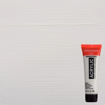 Akrylová farba Talens Amsterdam, 20 ml - 104, zinc white