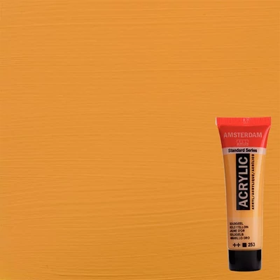 Akrylová farba Talens Amsterdam, 20 ml - 253, gold yellow