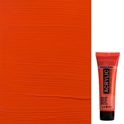 Akrylová farba Talens Amsterdam, 20 ml - 311, vermilion