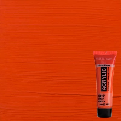 Akrylová farba Talens Amsterdam, 20 ml - 311, vermilion