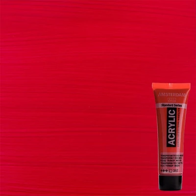 Akrylová farba Talens Amsterdam, 20 ml - 317, transparent red medium
