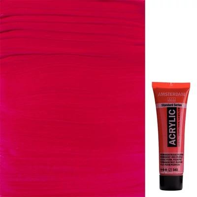Akrylová farba Talens Amsterdam, 20 ml - 348, permanent red purple
