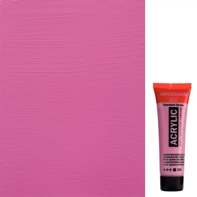 Akrylová farba Talens Amsterdam, 20 ml - 385, quinacridone rose light