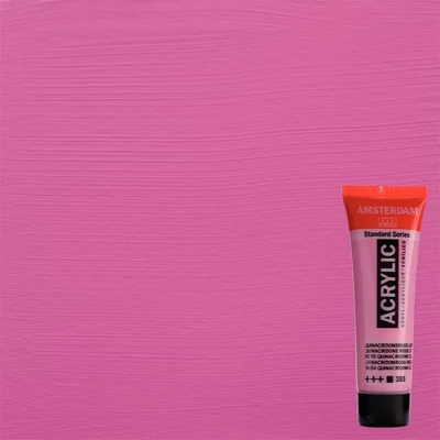 Akrylová farba Talens Amsterdam, 20 ml - 385, quinacridone rose light