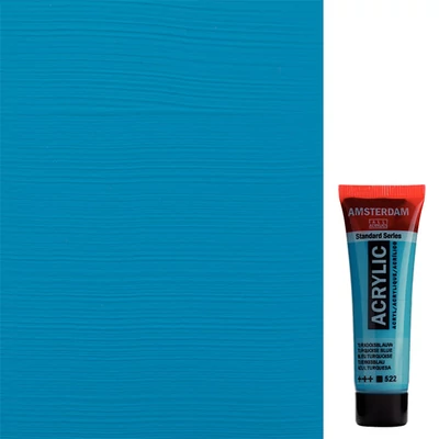 Akrylová farba Talens Amsterdam, 20 ml - 522, turquoise blue