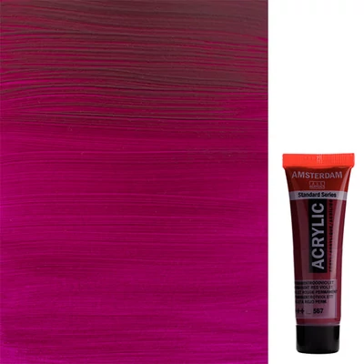 Akrylová farba Talens Amsterdam, 20 ml - 567, permanent red violet