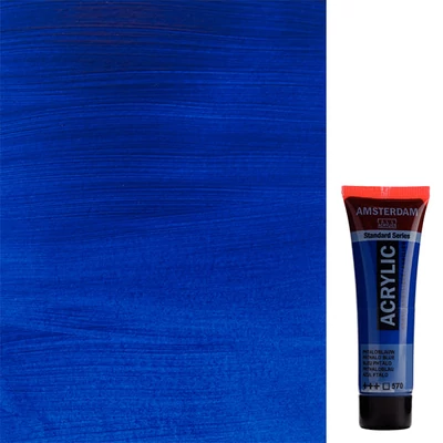 Akrylová farba Talens Amsterdam, 20 ml - 570, phthalo blue