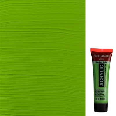 Akrylová farba Talens Amsterdam, 20 ml - 605, brilliant green
